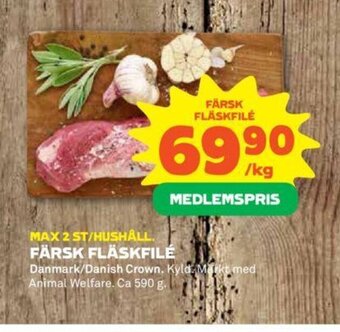 Coop FÄRSK FLÄSKFILÉ erbjuda