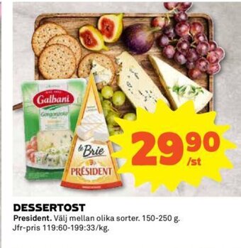 Coop DESSERTOST erbjuda