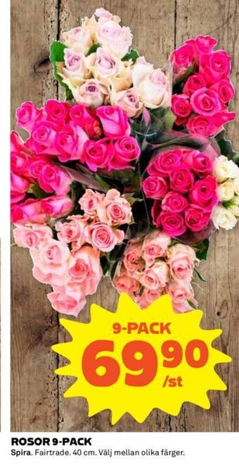 Coop ROSOR 9-PACK erbjuda