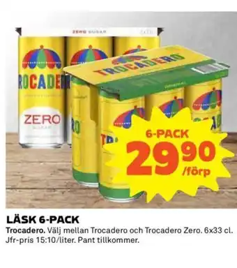 Coop LÄSK 6-PACK Trocadero erbjuda