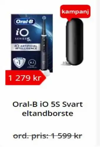 Apotea Oral-B IO 5S Svart eltandborste erbjuda