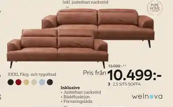XXXLutz 3 sits soffa johnnie erbjuda