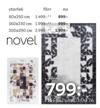 XXXLutz Flatvävd matta erbjuda