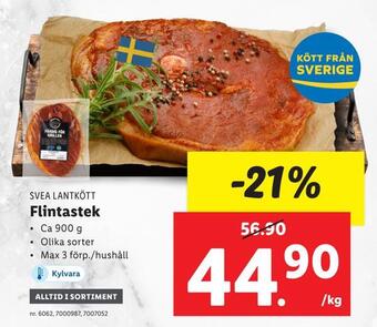 Lidl Flintastek erbjuda