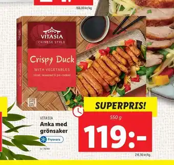 Lidl Anka med grönsaker erbjuda