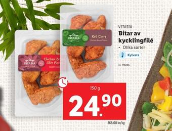 Lidl Bitar av kycklingfilé erbjuda