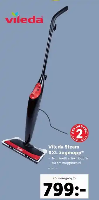 Lidl Vileda steam xxl ångmopp erbjuda