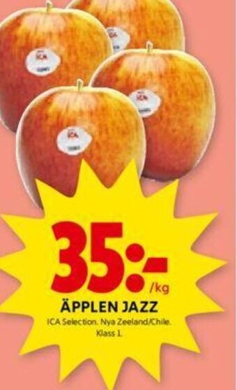 ICA Kvantum ÄPPLEN JAZZ erbjuda