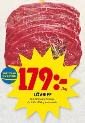 ICA Kvantum LÖVBIFF erbjuda