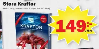 Pekås Stora Kräftor erbjuda