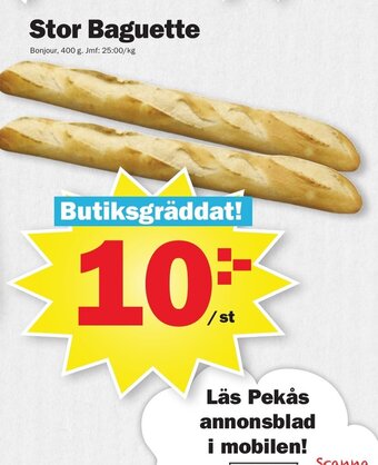Pekås Stor Baguette erbjuda