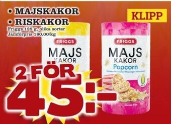 minmatbutik MAJSKAKOR, RISKAKOR erbjuda