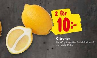 City Gross Citroner erbjuda