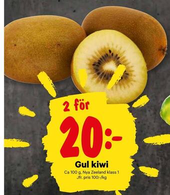 City Gross Gul kiwi erbjuda