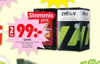 ICA Kvantum Skånerost kaffe malet erbjuda