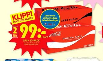 ICA Kvantum Coca cola läskedryck erbjuda
