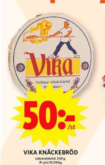 ICA Maxi Vika knäckebröd erbjuda