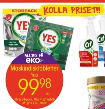 EKO Yes diskmaskintabs erbjuda