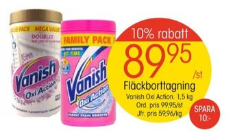 EKO Vanish fläckborttagning erbjuda