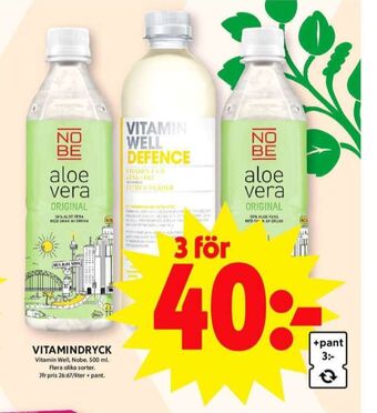 ICA Maxi Nobe fruktdryck erbjuda