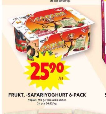 ICA Maxi Yoplait safari yoghurt erbjuda