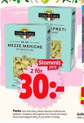 ICA Supermarket Casa di luca pasta sorterad erbjuda