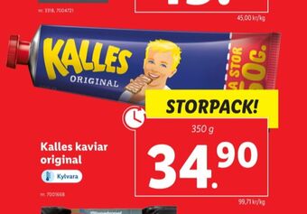 Lidl Kalles kaviar erbjuda