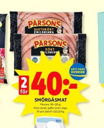 ICA Kvantum Pärsons skinka erbjuda
