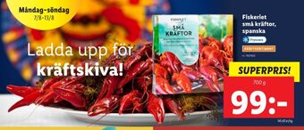 Lidl Fiskeriet kräftor erbjuda
