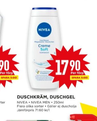 Willys Nivea duschtvål erbjuda