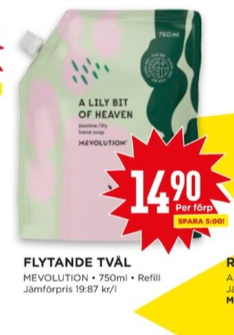 Willys Mevolution tvål flytande erbjuda