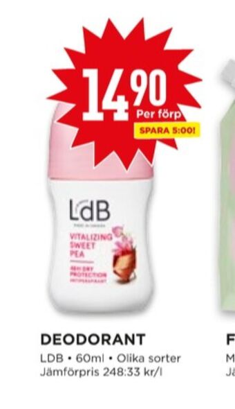 Willys Ldb deodorant roll-on erbjuda