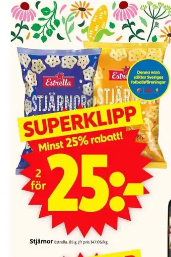 ICA Supermarket Estrella snacks erbjuda