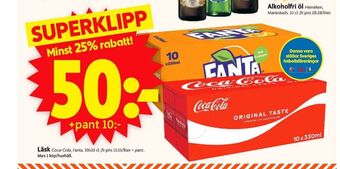 ICA Supermarket Fanta läskedryck erbjuda