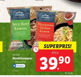 Lidl Vitasia soppor erbjuda