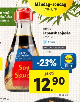 Lidl Vitasia soja erbjuda