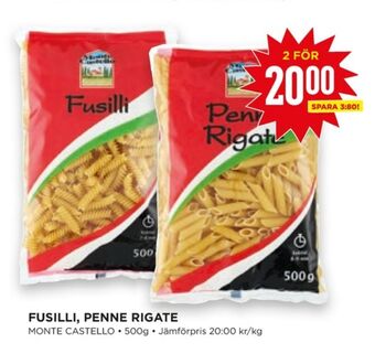 Willys Hemma Monte castello pasta erbjuda