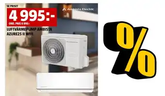 Bauhaus LUFTVÄRMEPUMP AMBISTA AZURE25 II WIFI erbjuda