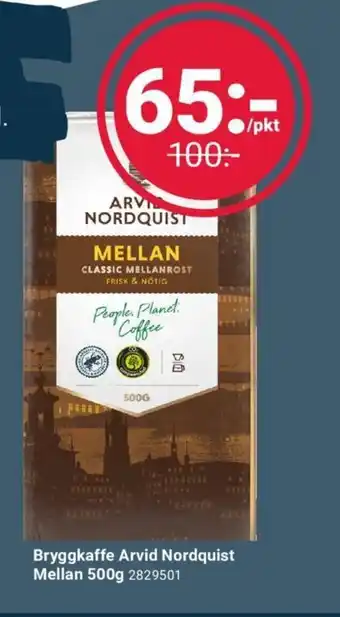 Bryggkaffe Arvid Nordquist Mellan 500g