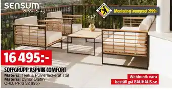 Bauhaus SOFFGRUPP ASPVIK COMFORT erbjuda