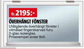 Bauhaus ÖVERHÄNGT FÖNSTER erbjuda