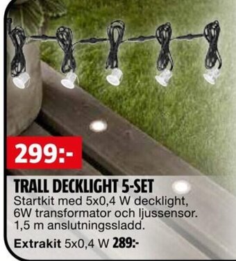 Bauhaus TRALL DECKLIGHT 5-SET erbjuda