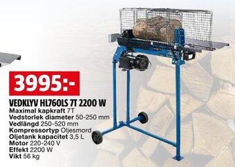 Bauhaus VEDKLYV HL760LS 7T 2200 W erbjuda