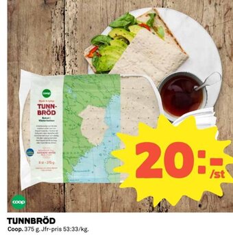 Coop TUNNBRÖD erbjuda