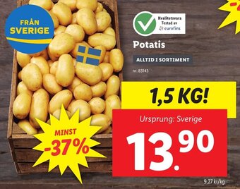 Lidl Potatis erbjuda