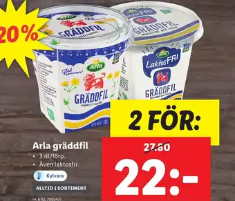 Lidl Arla gräddfil erbjuda