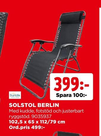 Jem&Fix Solstol berlin erbjuda