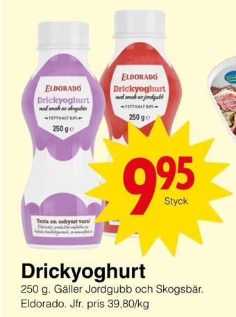 Matöppet Drickyoghurt erbjuda