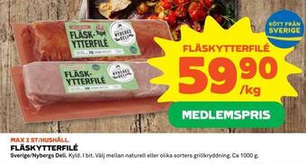 Coop Daglivs Fläskytterfilé erbjuda