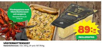 Coop Daglivs Västerbottensost erbjuda